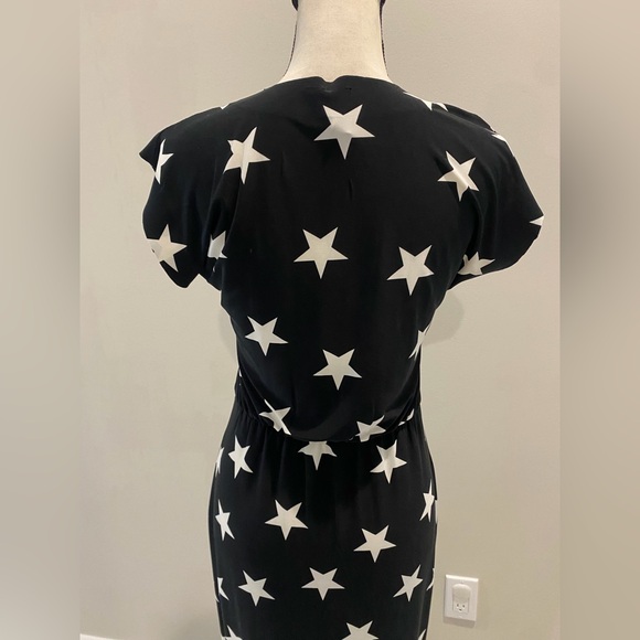 Norma Kamali Black and White Star Maxi Dress